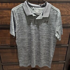 Under Armour boys Gray Polo Shirt